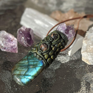 Labradorite, Amethyst and Rhodonite