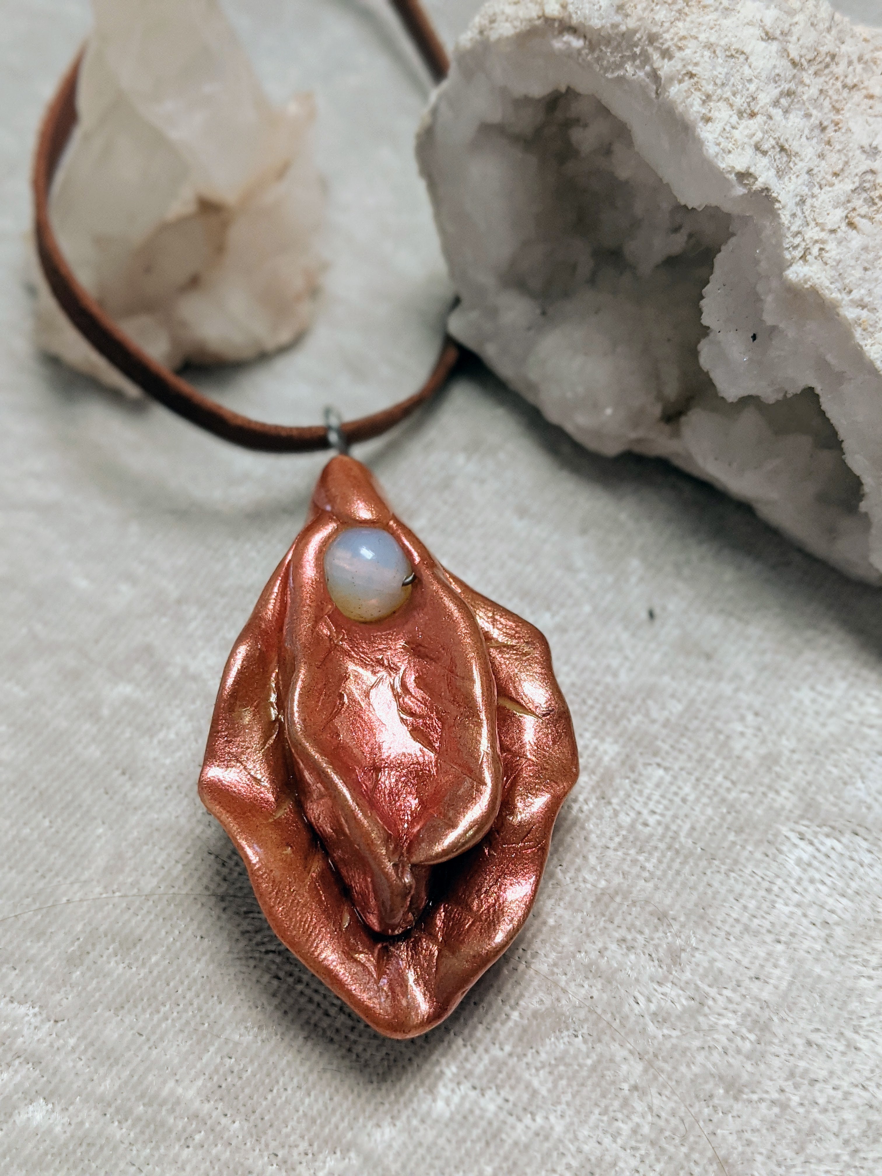 Peach - Sacred Yoni Divine Feminine Pendant