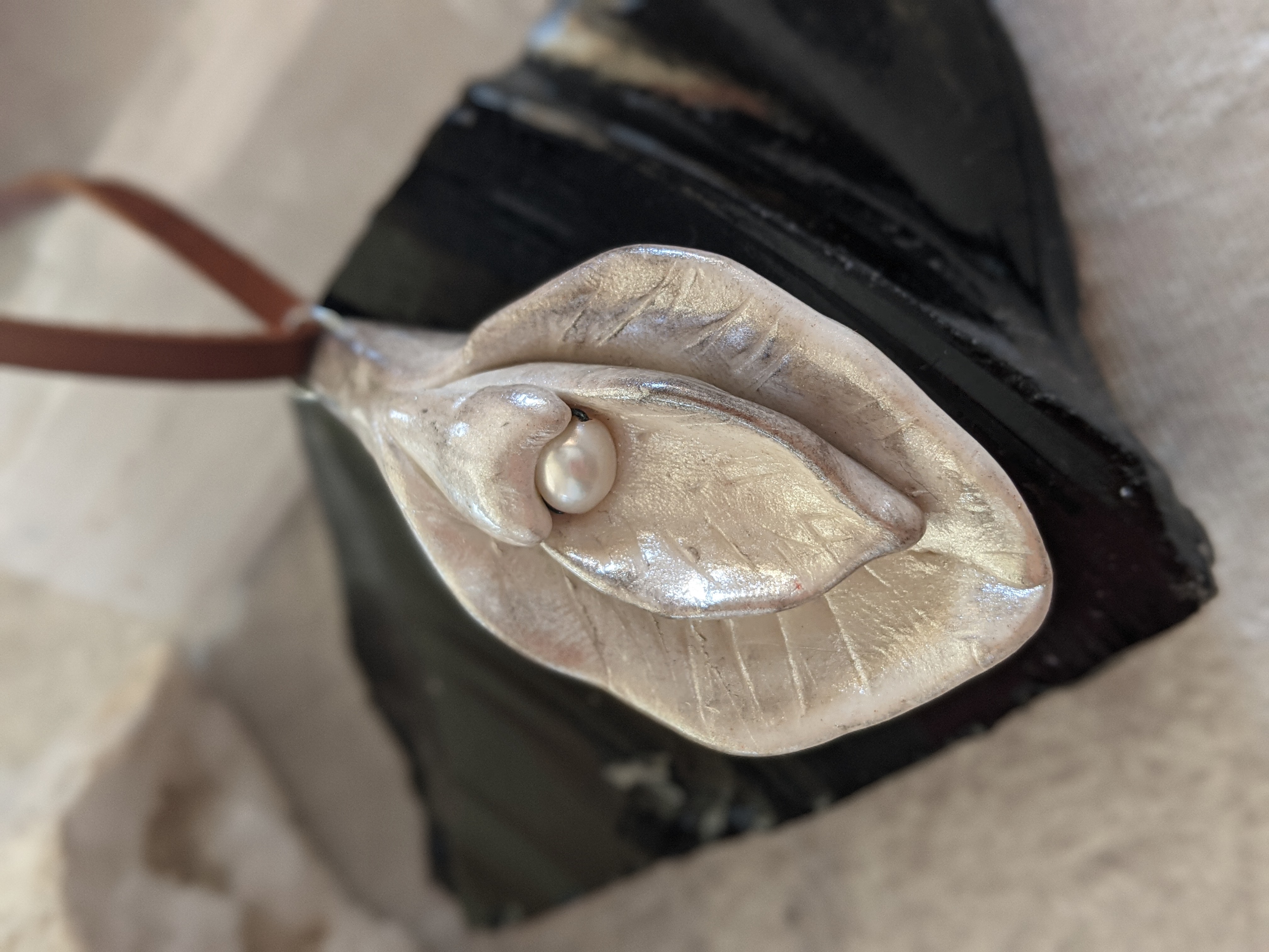 Pearl - Sacred Yoni Divine Feminine Pendant