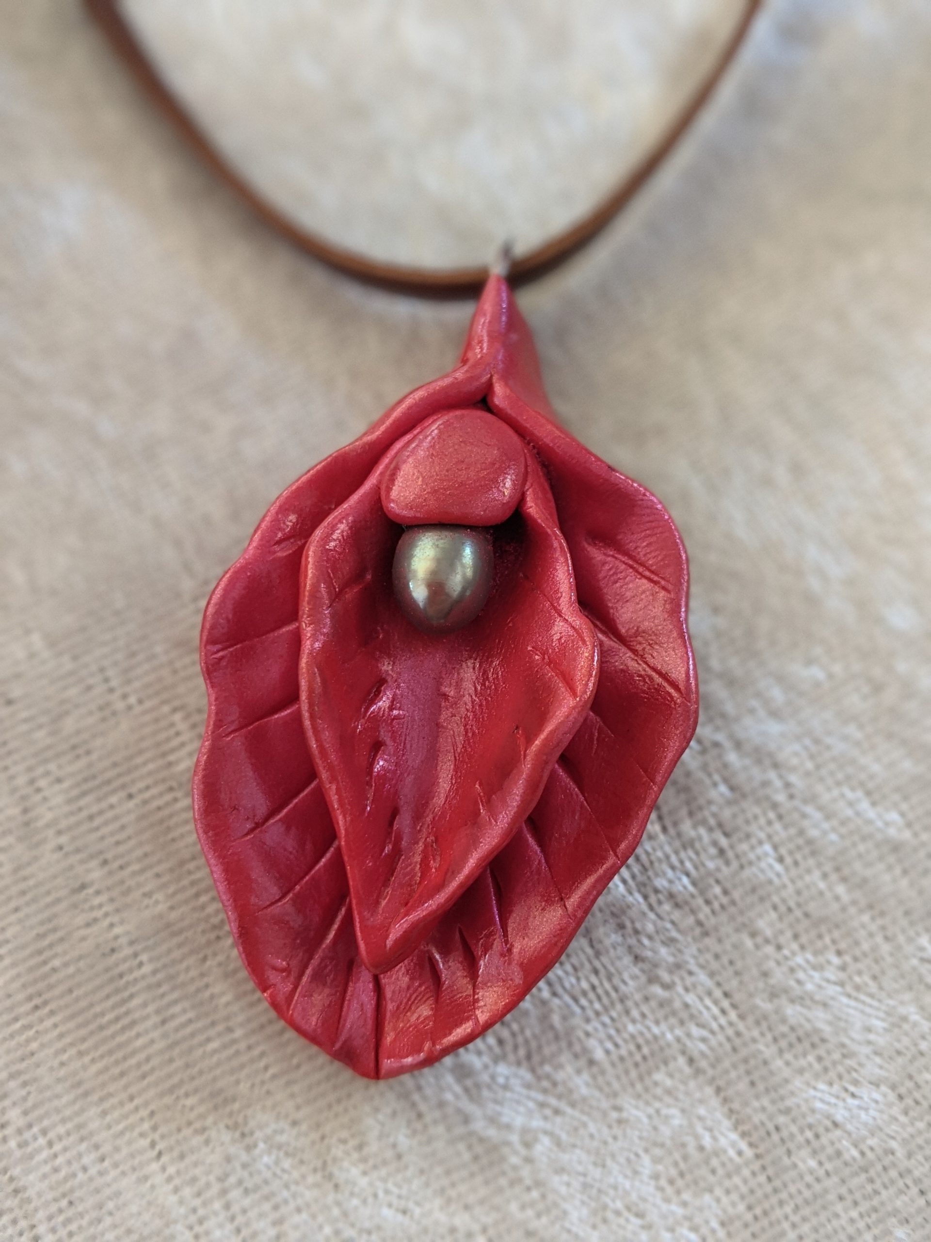 Pink - Sacred Yoni Divine Feminine Pendant - Image 4