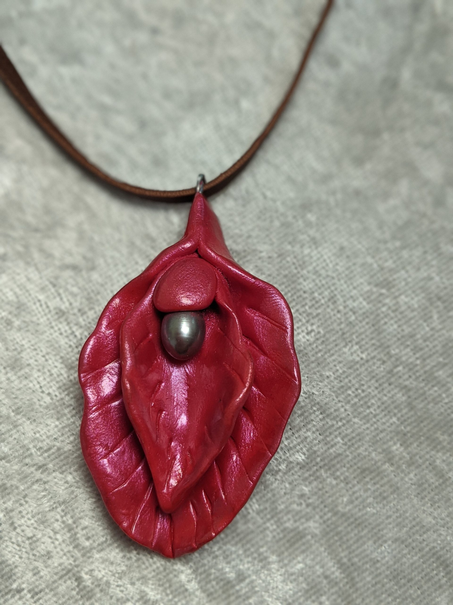 Pink - Sacred Yoni Divine Feminine Pendant - Image 3