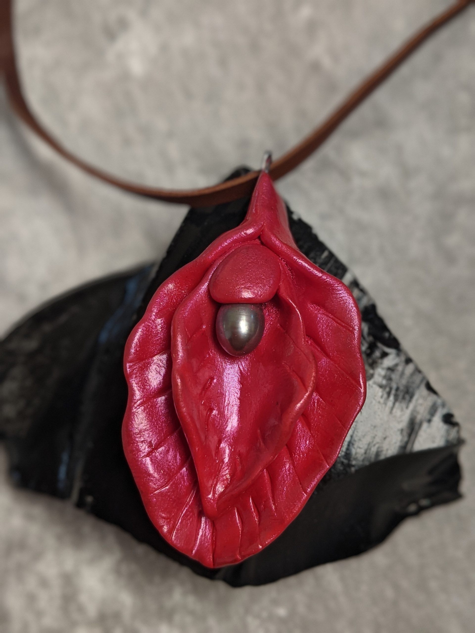 Pink - Sacred Yoni Divine Feminine Pendant - Image 2