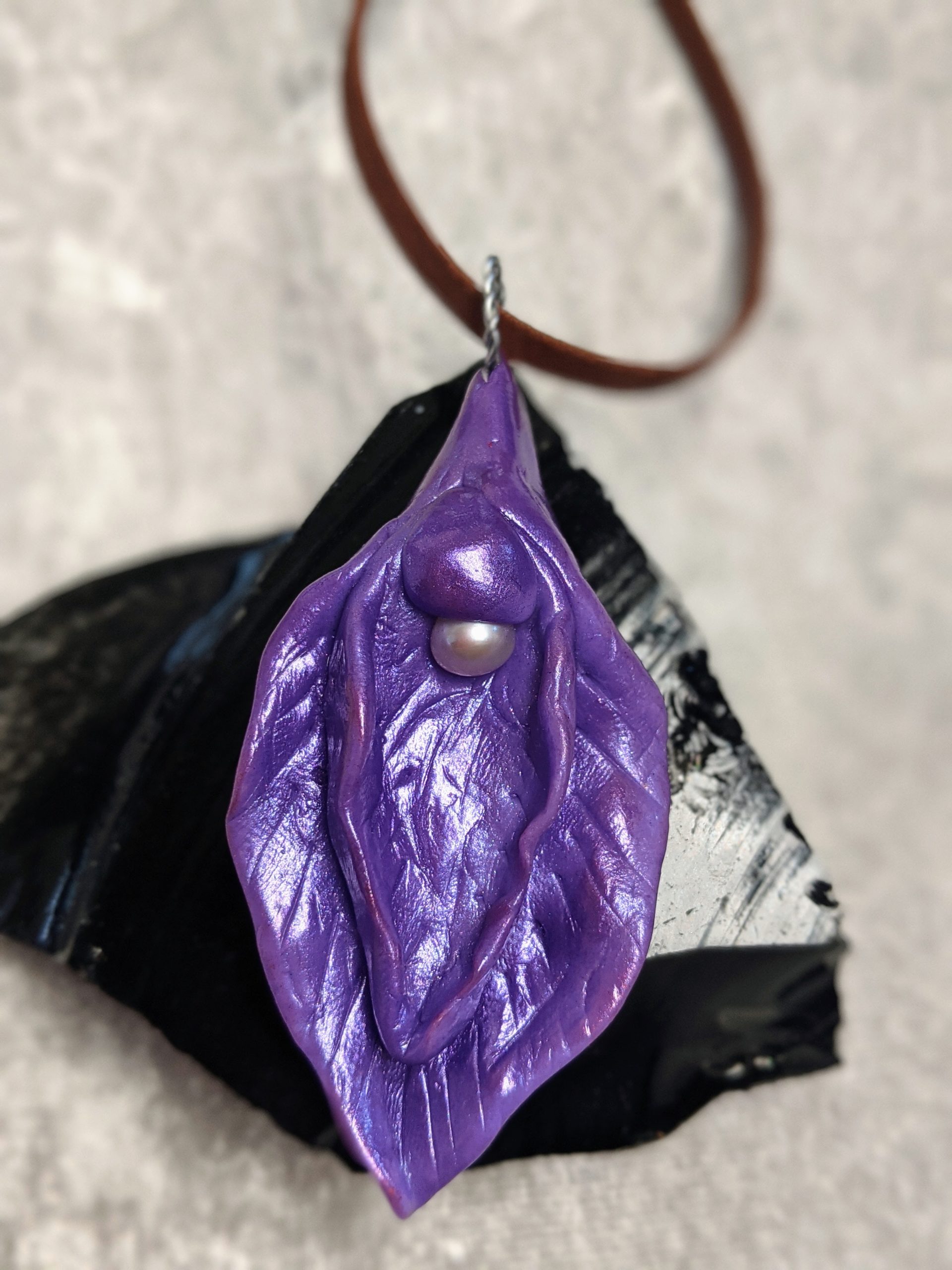 Purple - Sacred Yoni Divine Feminine Pendant - Image 4