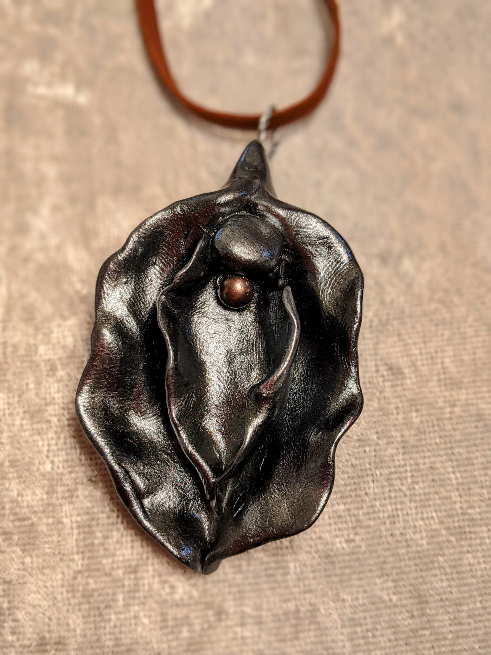 Grey - Sacred Yoni Divine Feminine Pendant - Image 8