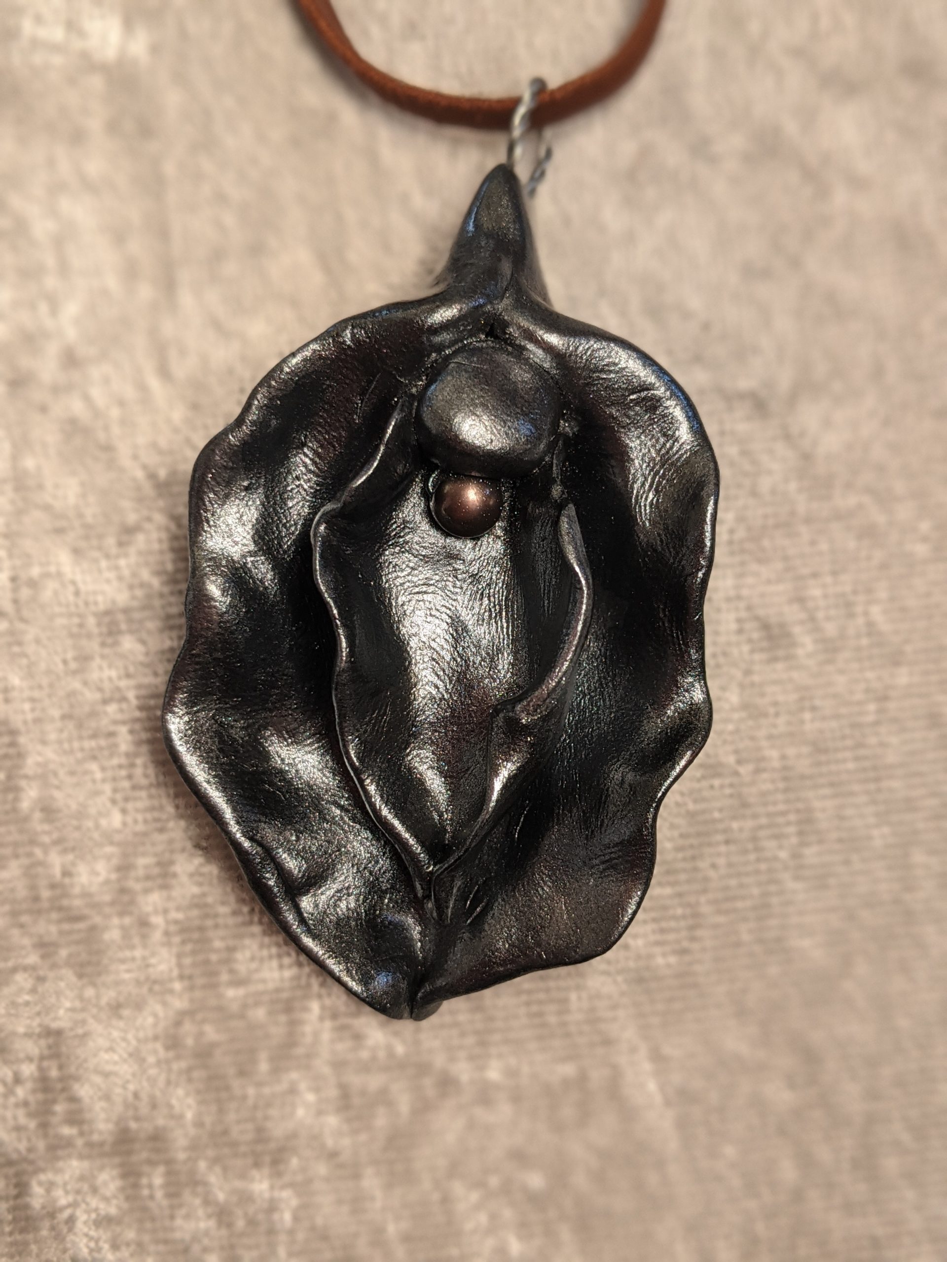 Grey - Sacred Yoni Divine Feminine Pendant - Image 7