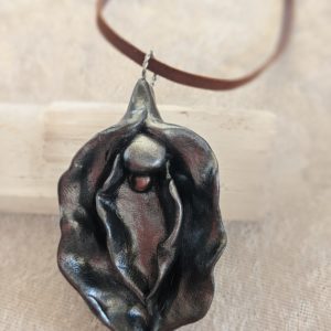Grey - Sacred Yoni Divine Feminine Pendant