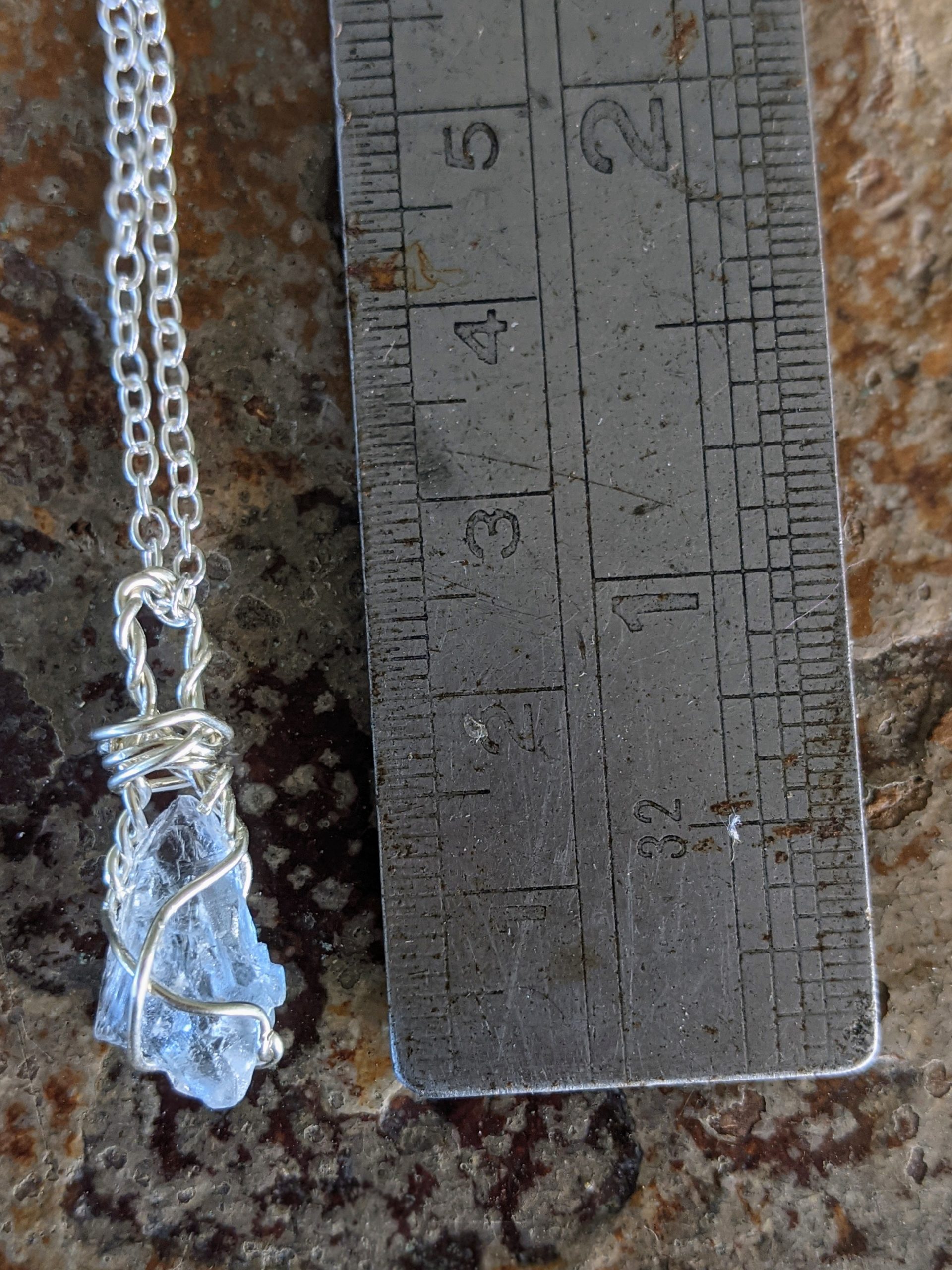 Sterling Silver Celestite Necklace - Image 2