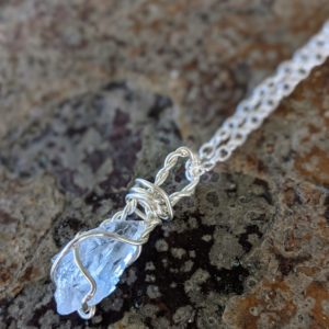 Sterling Silver Celestite Necklace