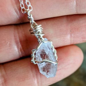 Sterling Silver Celestite Necklace