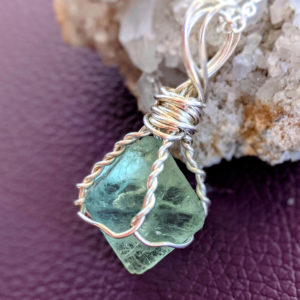 Sterling Silver Fluorite Necklace