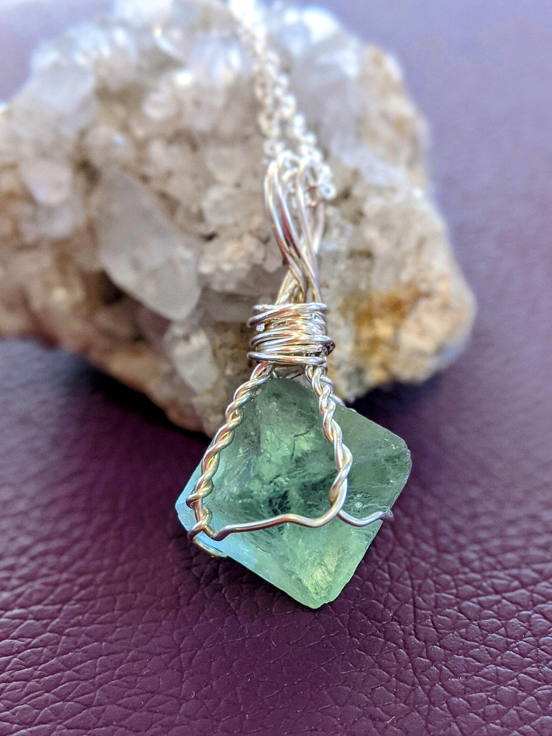 Sterling Silver Fluorite Necklace - Image 2