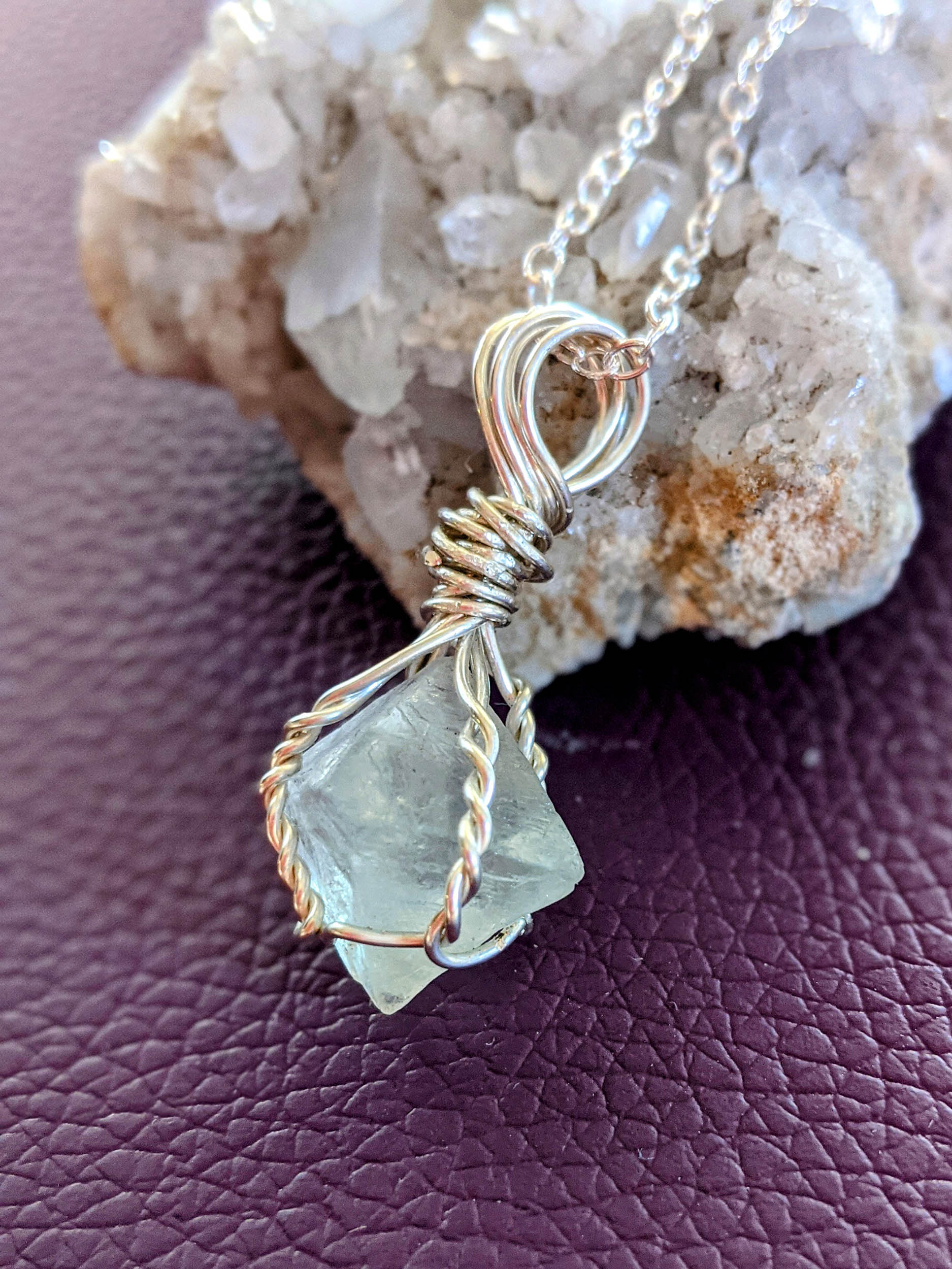 Sterling Silver Fluorite Necklace