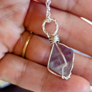 Sterling Silver Fluorite Necklace