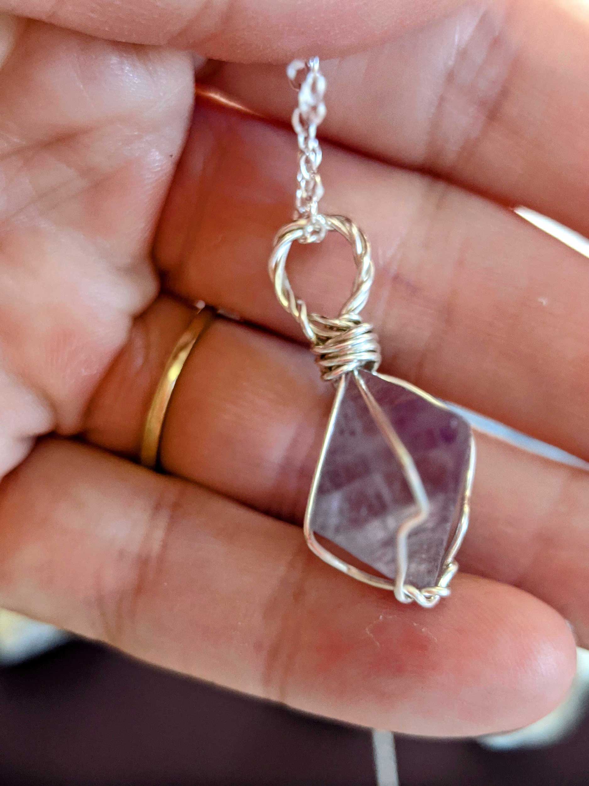 Sterling Silver Fluorite Necklace