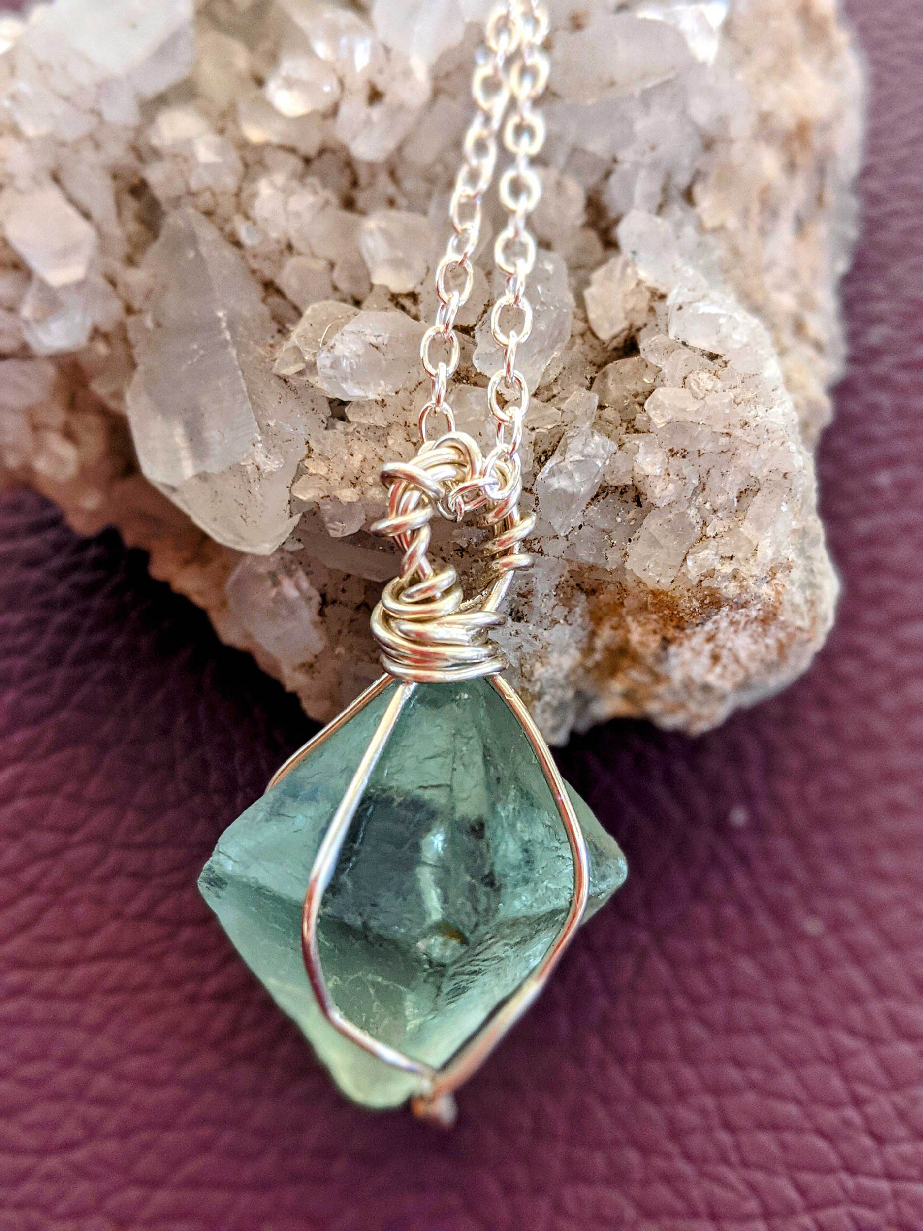 Sterling Silver Fluorite Necklace - Image 4
