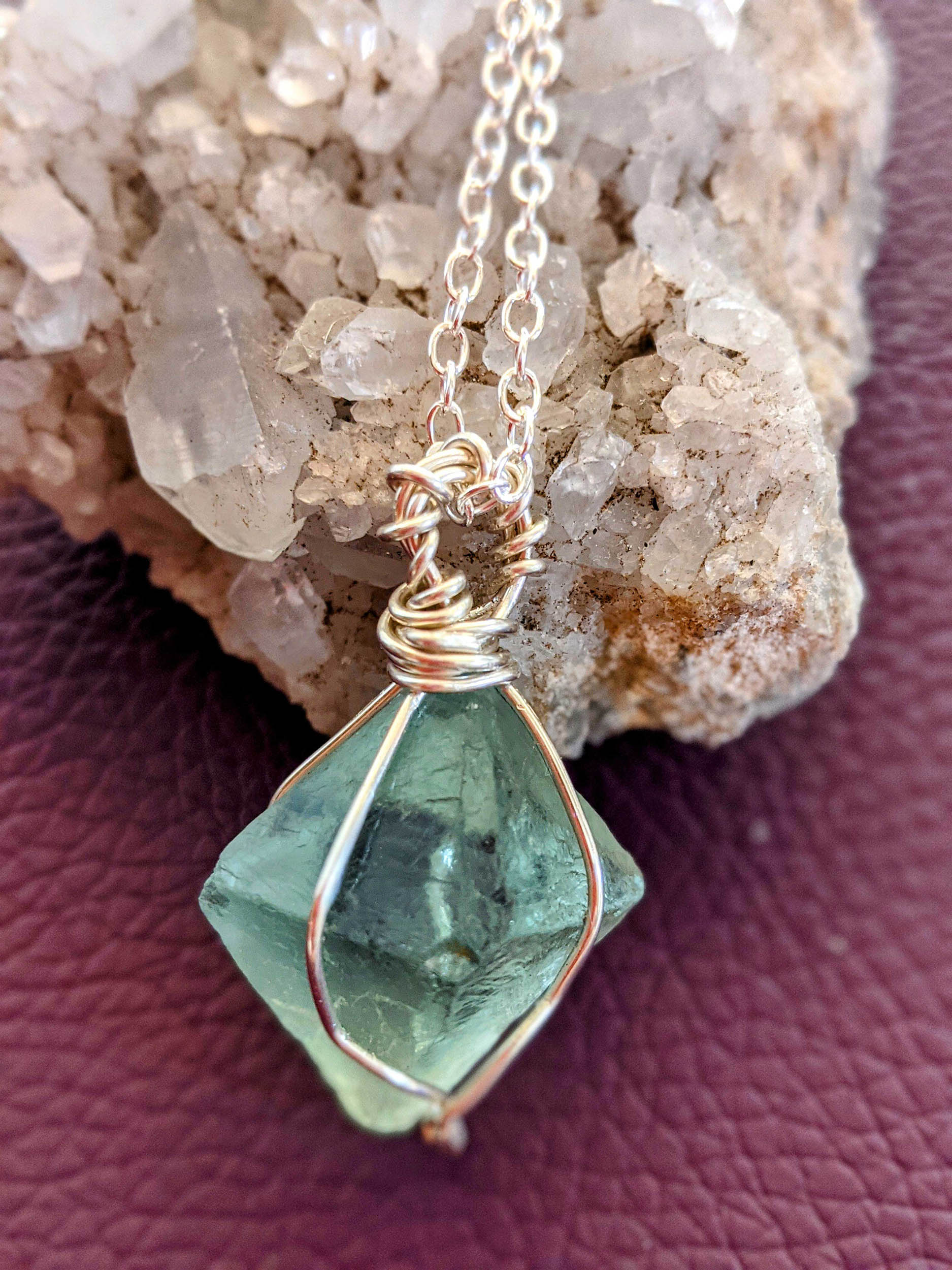 Sterling Silver Fluorite Necklace - Image 3