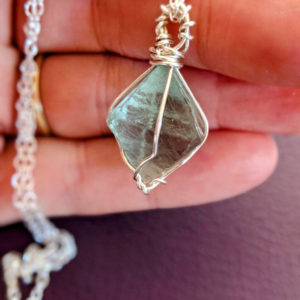 Sterling Silver Fluorite Necklace