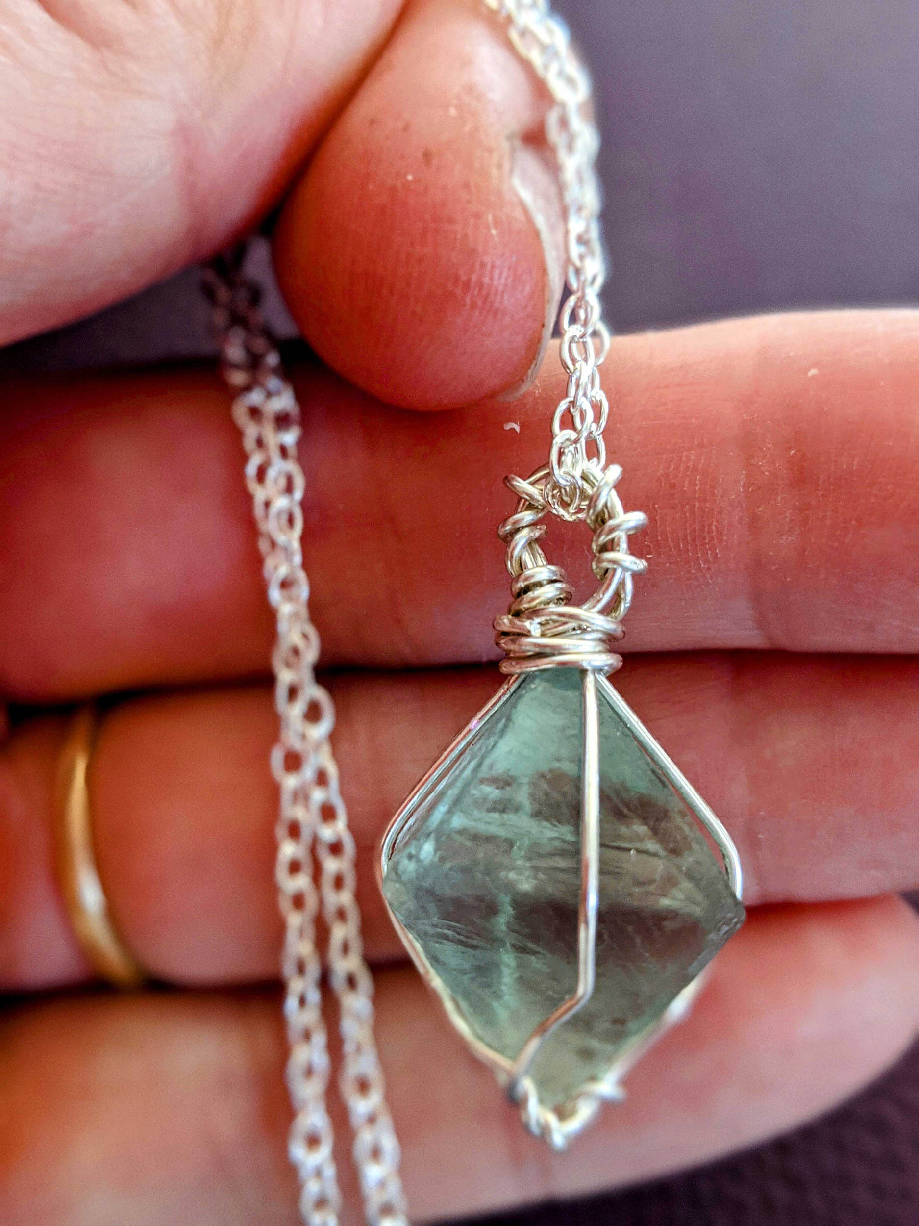 Sterling Silver Fluorite Necklace - Image 8