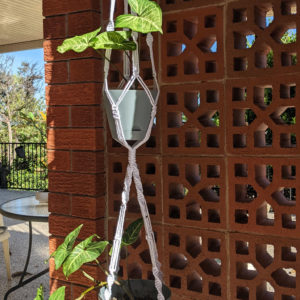 Double Macrame Hanging Basket