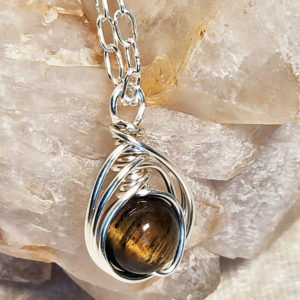 Sterling Silver Tiger's Eye Necklace
