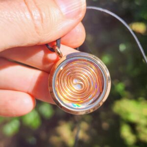 Rose Gold Colour Frequency Imprinted Energy Jewellery